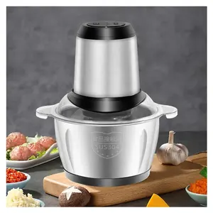 Trituradora de pechuga de pollo automática de acero inoxidable para cocina casera, picadoras de carne