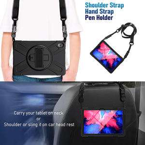 Pour <span class=keywords><strong>tablette</strong></span> <span class=keywords><strong>Lenovo</strong></span> Tab <span class=keywords><strong>P11</strong></span> 2020 TB-J606F, étui en silicone robuste, rotation à 360 degrés, support, <span class=keywords><strong>protection</strong></span> d'écran - Product Image 4