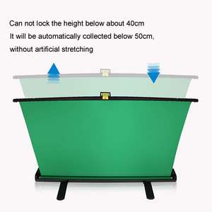 2023 haute qualité Premium Chromakey <span class=keywords><strong>campagne</strong></span> écran polyvalent pull-up Portable vidéo vert fond bannière avec support - Product Image 4