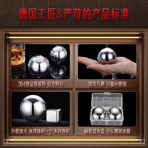Stainless Steel Ice Cubes Square Reusable For Home And Bar Use - Product Image 3