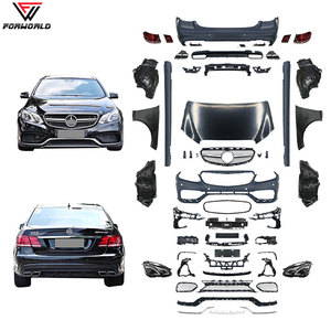 Kit Carrozzeria Wide Body Direttamente dal Produttore con Paraurti Anteriore e Posteriore, Cofano, Fari e Minigonne Laterali per Mercedes Benz Classe E <span class=keywords><strong>W212</strong></span> dal '10-'13 al '14-'15 Stile <span class=keywords><strong>AMG</strong></span> E63 - Product Image 1
