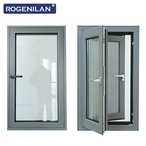 Fenêtres à battants en aluminium Rogenilan résistantes aux ouragans, triple vitrage isolant, économie d'énergie, pour extérieur - Product Image 6