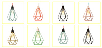 Lampe suspendue industrielle en fer 2018, style loft, cage, lustre