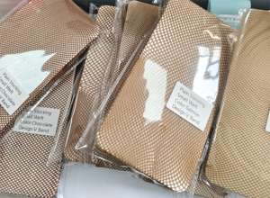 Pequeno Trama Cor Salmão Carnaval V-cut Não Glitter Meias para Preto Pele Castanha Mulheres Resistentes Meias Glitter Ouro - Product Image 6