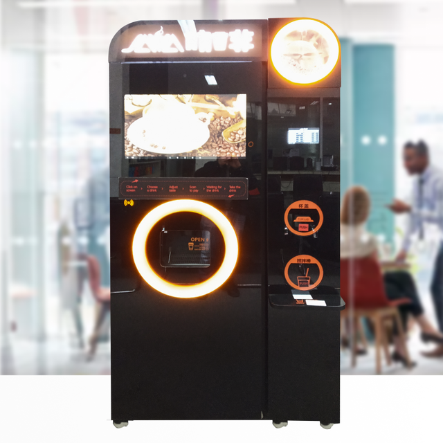 Bean to Cup Coffee Vending Machine Fully Automatic Robot Coffee Vending Machine