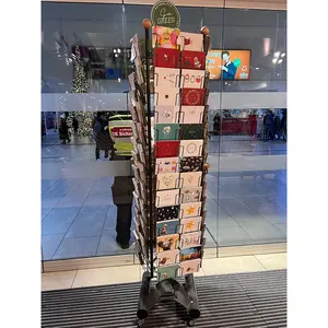 Magasin de détail calendrier Brochure livre carte postale présentoir métal carte de voeux présentoir - Product Image 1