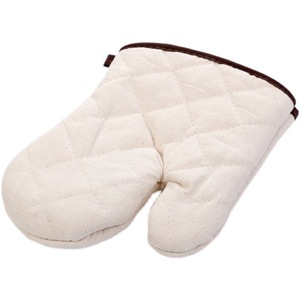 Guante de Cocina de Algodón, Tamaño Estándar, Resistente al Calor, Antideslizante, Color Sólido, Diseño Cosido, para Uso en Horno - Product Image 1