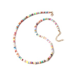 Collar de Perlas de Cerámica <span class=keywords><strong>Suave</strong></span> de Moda, Estilo Bohemio, Perlas Irregulares de Alta Calidad para Mujer - Product Image 5