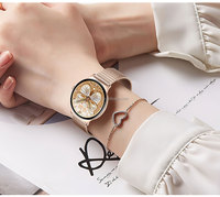 Montre connectée pour femme ultra-fine 1,43 pouces AMOLED, 7,9 mm, étanche, appels Bluetooth, moniteur de fréquence cardiaque/pression artérielle/SpO2, suivi du sommeil, tracker d'activité physique