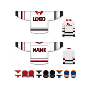 Neue benutzer definierte Eishockey jacke Hochwertige Oem Stickerei Applique Ice Hoodie Hockey Jersey - Product Image 2