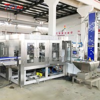 Machine de remplissage d'eau minérale pure et de boissons 15000 BPH 500 ml, haute précision, ligne de production automatique de mise en bouteille PET/verre