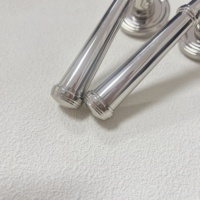 Poignée de porte réglable en laiton brillant de haute qualité, style européen, en forme de T, nickel argenté, PVD or, durable, pour commode et armoire