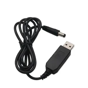 Hoge Kwaliteit 1M Dc Naar Usb Kabel Usb 5V Dc 5.5Mm X 2.5Mm Ronde Gat boost Kabel Voor Wifi Router