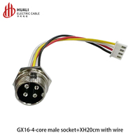 Colokan dan soket penerbangan M16, dengan blok Terminal 2, 3, 4, 5, 6, 7, 8, 9, 10-core dan XH2.54, 20A.