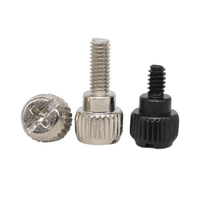 Cross-recessed Hand-Tightening Screws M3-M5 Zinc Plated Nickel-Plated Carbon Steel Knurled Chassis Screws-Fine Thread CLASS 4