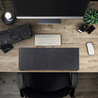 Grand tapis de bureau XXL pour ordinateur, clavier, souris, grand tapis de souris en feutre de laine, coussin pour ordinateur portable, tapis de bureau antidérapant, tapis de souris pour gamer