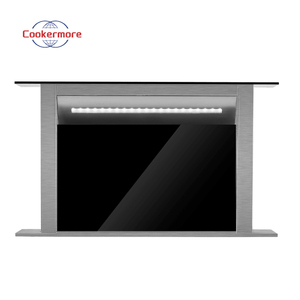 Campana de cocina retráctil de vidrio templado con control táctil digital de 90cm, campana extractora con ventilación para uso doméstico - Product Image 5