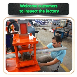 Kim loại Stud theo dõi Omega C U Mũ góc L furring kênh ánh sáng thép Keel Máy tấm thạch cao Stud và theo dõi máy làm - Product Image 4