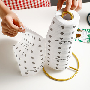 Soporte para toallas de papel, soporte de hierro de estilo nórdico, estante de almacenamiento redondo para cocina, soporte duradero para rollos de papel absorbente de aceite - Product Image 2