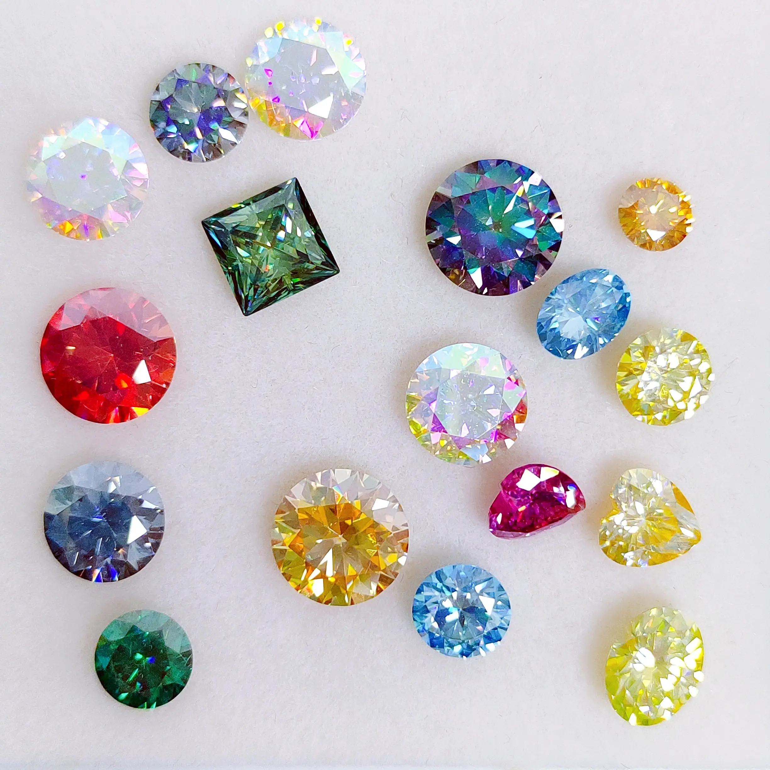 Lab Gekweekte Diamantfabriek Prijs Full Colors D Color Grade Moissnaite Diamant Bulk In Voorraad Synthetische Losse Moissanite Edelstenen