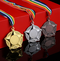 Médaille de Taekwondo personnalisable, écologique, en alliage de zinc émaillé, dorée, ronde, creuse, gravée au laser 3D double face