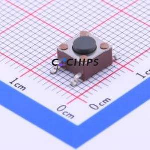 2-1437565-7 Tactile Switch SMD-4P,6x6mm Switch Single Pole Single Throw Round Button 6mm 6mm - Product Image 1