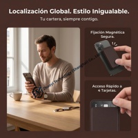 Tempat kartu dompet GPS AirTag untuk pria, pelindung kartu mini terlaris, pelacak silikon anti air 2 tracker