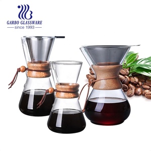 Cafetière en <span class=keywords><strong>verre</strong></span> borosilicate de haute qualité de 800 ml avec infuseur en acier inoxydable 304 pour une utilisation sur table, au bureau ou en cuisine, cafetière en <span class=keywords><strong>verre</strong></span> résistant à la chaleur - Product Image 3