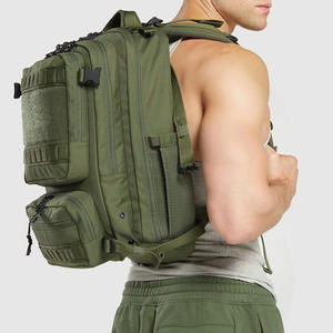 Mochila Táctica Verde de Color Sólido, Gran Capacidad, para Deportes al Aire Libre, Unisex, con Correas de Cincha, Hecha a Medida, Otoño 2025 - Product Image 4