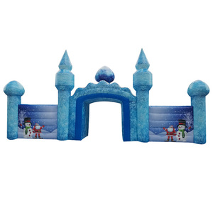 Arco Inflable de Navidad con Diseño de Castillo, Decoraciones Navideñas de PVC para Exteriores - Product Image 4