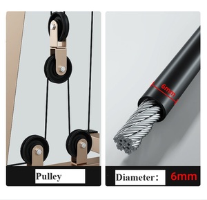 Equipo Multifuncional de Ejercicio y Musculación, Una Estación con Pila de Pesas de 150 Libras, Máquina de Gimnasio Combinada para el Hogar - Product Image 5