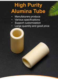 Accessoires isolants électroniques de matériel de céramique de tube en céramique d'alumine de haute pureté - Product Image 6