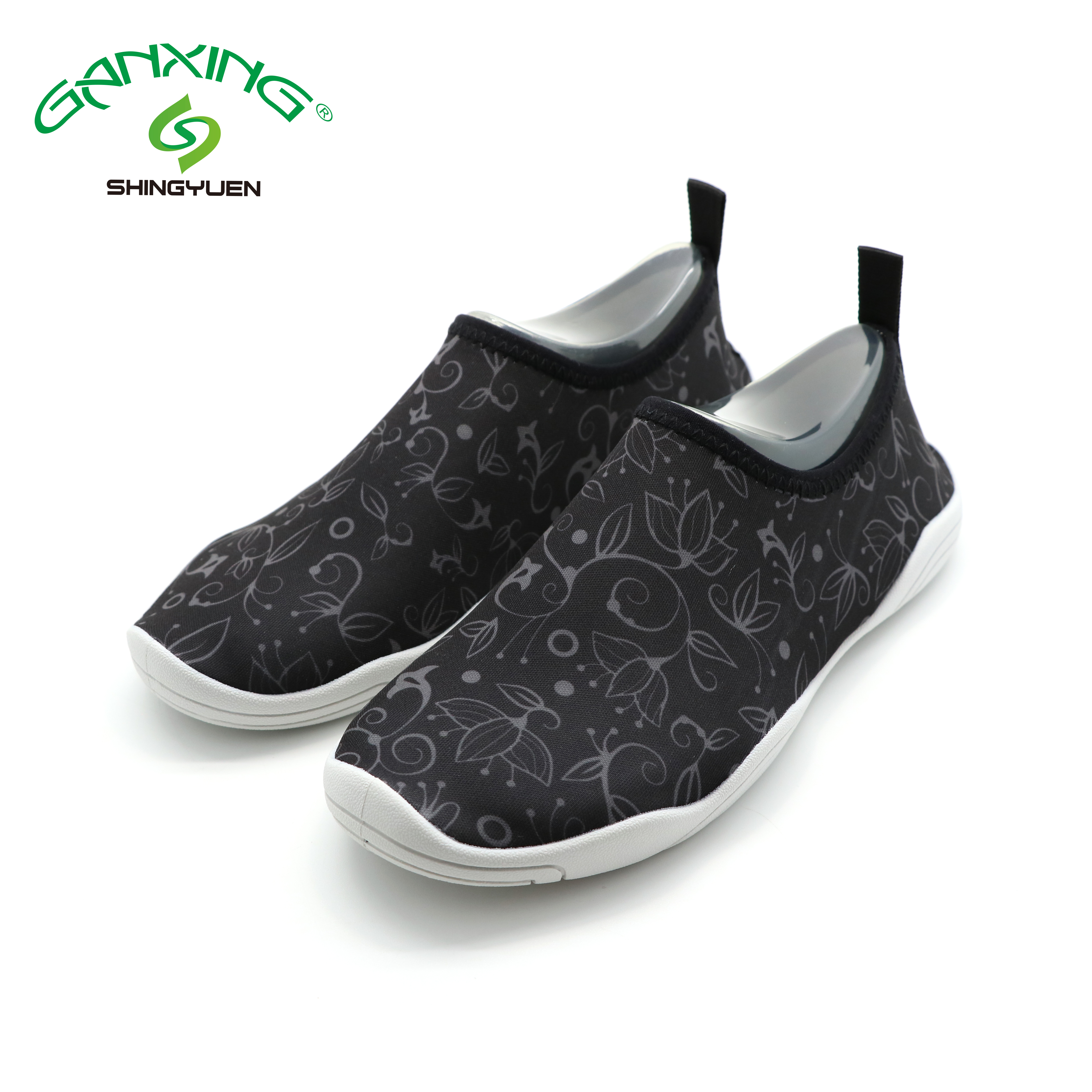 Уличная походная обувь на заказ с принтом из полиэстера, эластичная ПВХ подошва, спортивная водонепроницаемая обувь для мужчин со стелькой из ЭВА