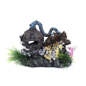 Xinly Groothandel <span class=keywords><strong>Aquarium</strong></span> Decor Hars Mini Trein Wrak <span class=keywords><strong>Aquarium</strong></span> Ornamenten - Product Image 2