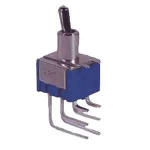 6A 125VAC 3A 250VAC DPDT qts-08 6 pin правый угол ПК крепление тумблер