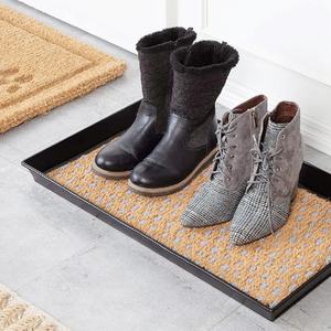 Recycled Rubber Boot Shoe Tray with Coir Insert - Product Image 3