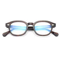 Nouvelles Lunettes Anti-Lumière Bleue Design Cadre Rond Rétro en Acétate – Vente en Gros de Montures Optiques Tendance
