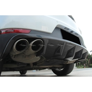 ครีบสปอยเลอร์ดิฟฟิวเซอร์กันชนหลังคาร์บอนไฟเบอร์สำหรับ Porsche Macan 95B GTS ปี 2014-2016 - Product Image 3
