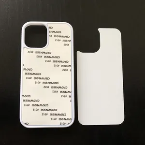 Fábrica al por mayor de goma suave transparente Tpu Pc en blanco casos cubre 2d celular sublimación caja del teléfono para Iphone 13 pro Max 14 12 11 15