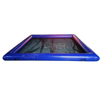 Yacht flottant en tube personnalisé océan mer piscine gonflable anti méduse avec filet enceinte pour yacht
