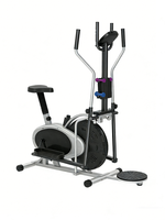 Ventilateur d'exercice à résistance à l'air, appareil d'exercice elliptique, vélo d'entraînement magnétique silencieux avec disque de torsion de la taille LFC1022-blanc