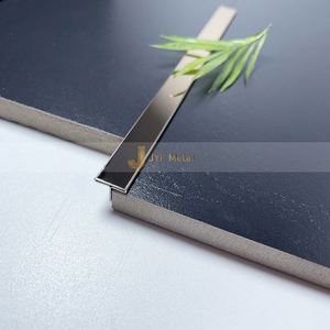 EX1018 Molduras Modernas de Acero Inoxidable en Forma de T para Transición de Piso/Pared Interior - Duraderas e Impermeables con Garantía de 5+ Años - Product Image 1