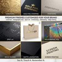 Sac en papier élégant avec logo personnalisé, certifié FSC, sac cadeau de luxe en papier doré pour bijoux et cosmétiques avec nœud en ruban, sac de transport pour le shopping