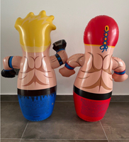 Jouet gonflable Punch Bob et Tumbler gonflable - Imperméable et durable, multicolore