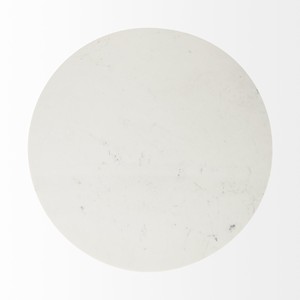 Tavolo da pranzo con Base a piedistallo in marmo bianco e naturale HMS 48 \" - Product Image 5