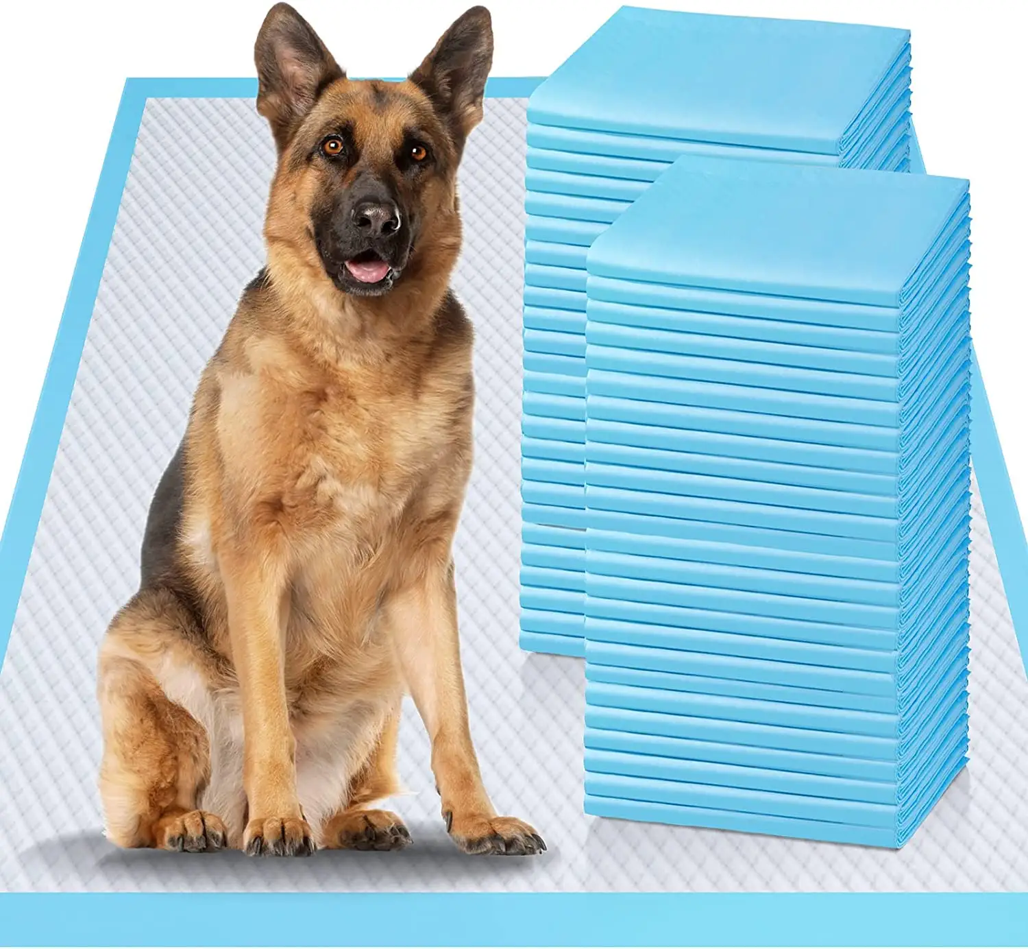 Almohadillas de entrenamiento impermeables con estampado de logotipo personalizado para cachorros, almohadillas de desecho para cachorros, gatitos, perros y gatos