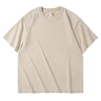 T-shirt Oversize Personnalisé à Manches Courtes, Nouveau Design, Grammage Lourd, Délavé à l'Acide, Vente en Gros
