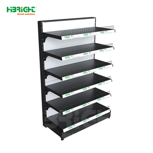 Highbright Metal Single Sided Supermarket <b>Shelving</b> <b>Unit</b> Heavy Duty Grocery Display Rack for Supermarket and Grocery - Product Image 1