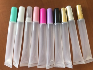 Tuýp son bóng môi trong suốt, màu hồng, đen, bạc, có nắp trong suốt, in logo tùy chỉnh, nhãn hiệu riêng, dung tích 5ml, 8ml, 10ml, 15ml, loại bóp - Product Image 3