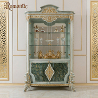 Nouvel ensemble de table à manger de luxe classique, mobilier sculpté doré, Turquie, ensembles de salle à manger haut de gamme en marbre vert pour projets de villas